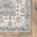 Machine Washable Light Grey Medallion Area Rug 140x200 cm