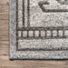 Machine Washable Light Grey Rug for Home Decor