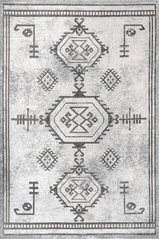 Machine Washable Light Grey Rug for Home Decor