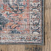 Machine Washable Medallion Area Rug in Rust