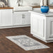 Machine Washable Medallion Rug 120x180 cm Light Grey