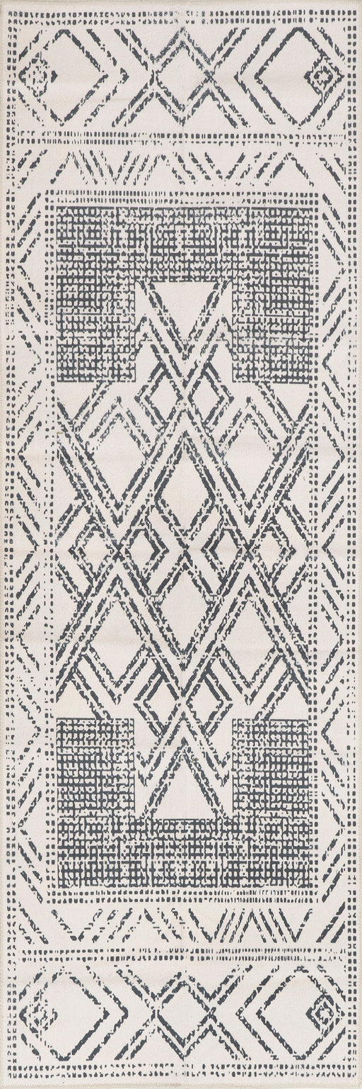 Machine Washable Medallion Rug 120x180 cm Light Grey