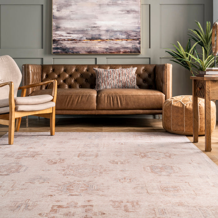 Machine Washable Oriental Area Rug 150x240 cm Beige