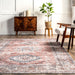 Machine Washable Persian Rug In Brick Color 160x230 cm