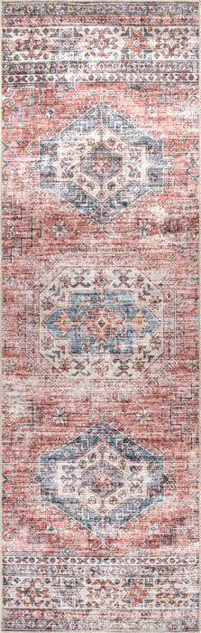Machine Washable Persian Rug In Brick Color 160x230 cm
