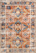 Machine Washable Persian Rug in Rust Color