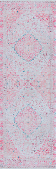 Konepestävä Pink Medallion Area -matto 120 x 180 cm