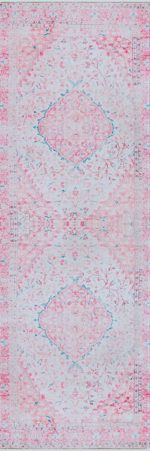 Konepestävä Pink Medallion Area -matto 120 x 180 cm