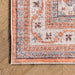 Machine Washable Rust Medallion Area Rug 120 x 180 cm