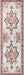 Machine Washable Rust Medallion Area Rug 5x7 Feet