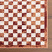 Machine Washable Tiled Rug 90x150 cm - Brick Design