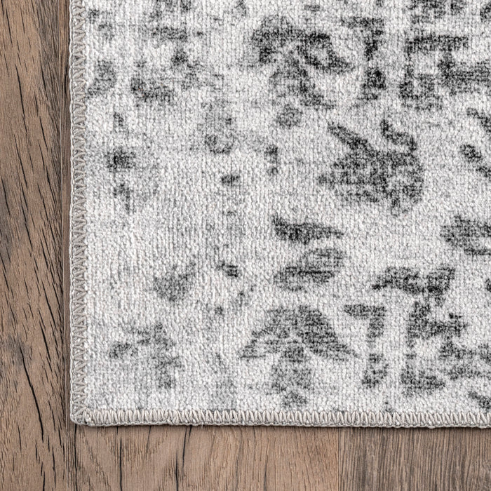 Machine Washable Transitional Area Rug 152Cm Ivory