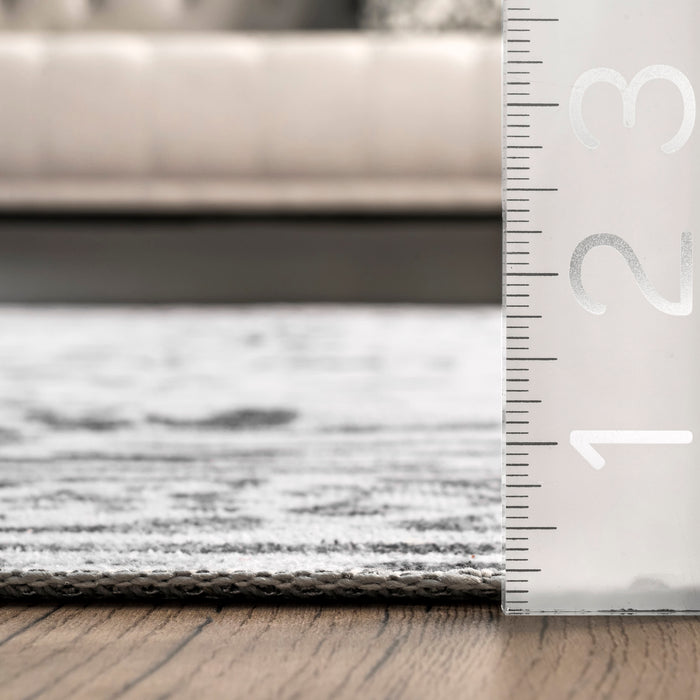 Machine Washable Transitional Area Rug 152Cm Ivory