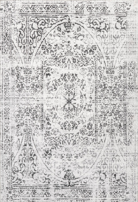 Machine Washable Transitional Area Rug 152Cm Ivory