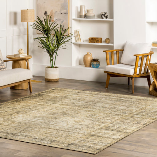 Tappeto a traliccio lavabile in lavatrice 150x230 cm Beige