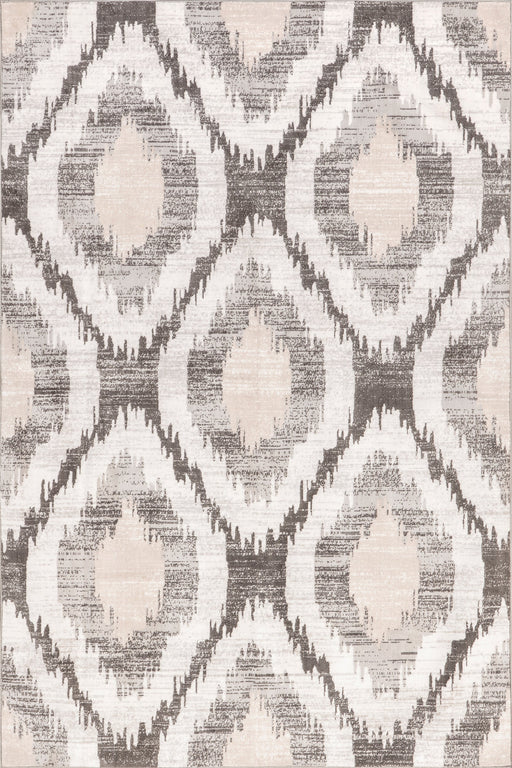 Machine Washable Trellis Area Rug 240x300 cm Light Grey