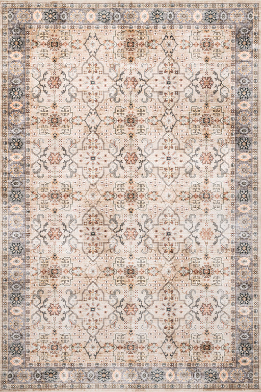 Machine Washable Vintage Area Rug 160x230 cm Beige