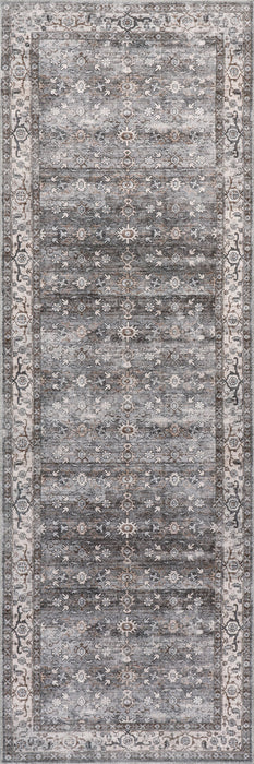 Tappeto vintage lavabile in lavatrice in grigio 150 x 240 cm