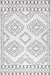 Machine Washable White Moroccan Area Rug 150x240 cm