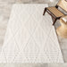 Maci Trellis Indoor Outdoor Area Rug 140x200 cm Cream
