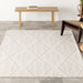 Maci Trellis Indoor Outdoor Area Rug 140x200 cm Cream