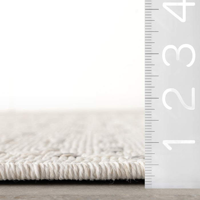 Maci Trellis Indoor Outdoor Area Rug 140x200 cm Cream