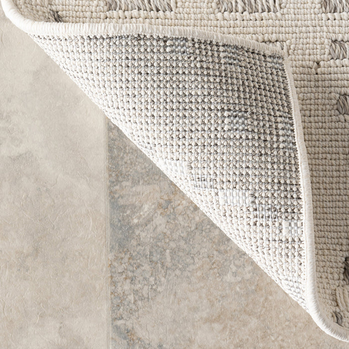 Maci Trellis Indoor Outdoor Area Rug 140x200 cm Cream