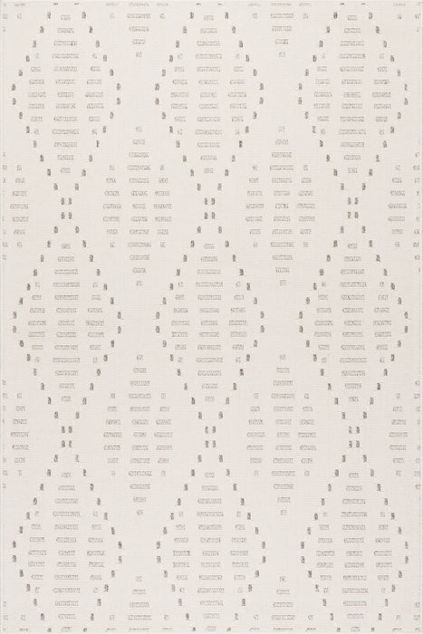 Maci Trellis Indoor Outdoor Area Rug 140x200 cm Cream