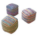 Madrid Pouf Handmade From Recycled Cotton Fabric