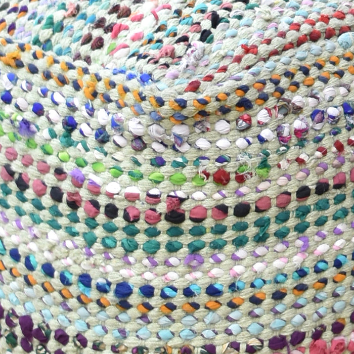 Madrid Pouf Handmade From Recycled Cotton Fabric