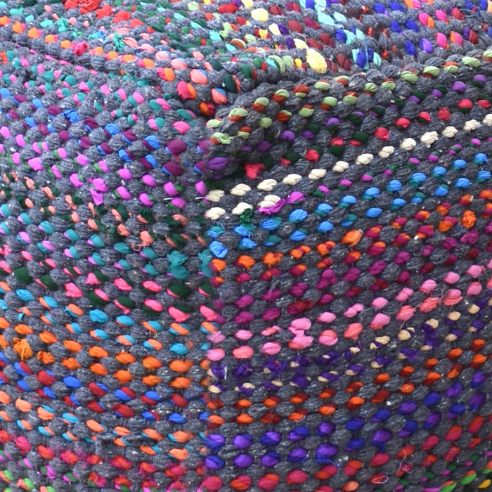 Madrid Pouf Handmade From Recycled Cotton Fabric