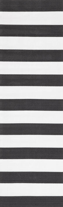 Magnolia Striped Area Rug for Indoor and Outdoor Use