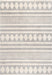 Maisie Grey Striped Area Rug 120x180 cm