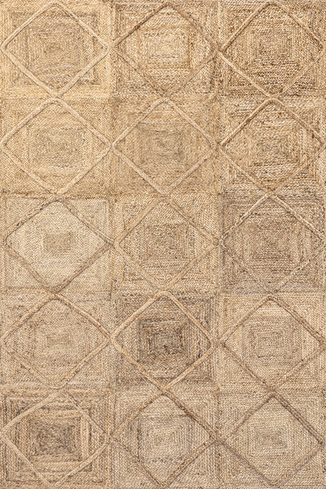 Tappeto Maitilde in iuta naturale Diamond 152x244 cm