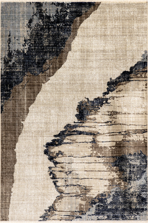 Makalu Brown Abstract Area -matto 160x230 cm