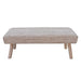 Malak Hand Woven Jute Wool Polyester Bench for Living Space