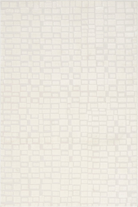 Tappeto geometrico Malin color crema 160x230 cm