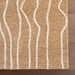 Mana Abstract Beige Wool Area Rug 152x244 cm