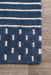 Mandia Wool Striped Area Rug 160x230 cm Navy