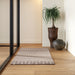 Mandia Wool Striped Area Rug in Taupe 150x240 cm