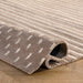 Mandia Wool Striped Area Rug in Taupe 150x240 cm