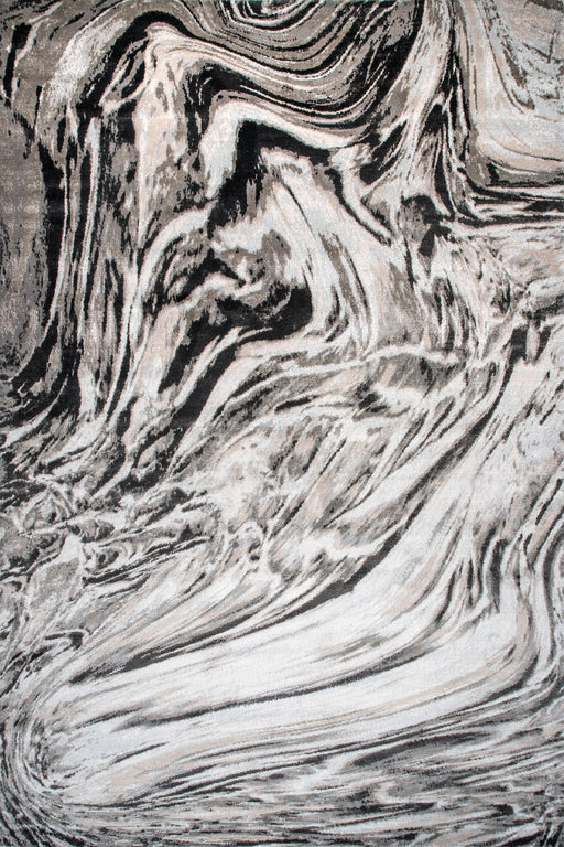 Marble Area Rug in Grey for Contemporary Home Decor