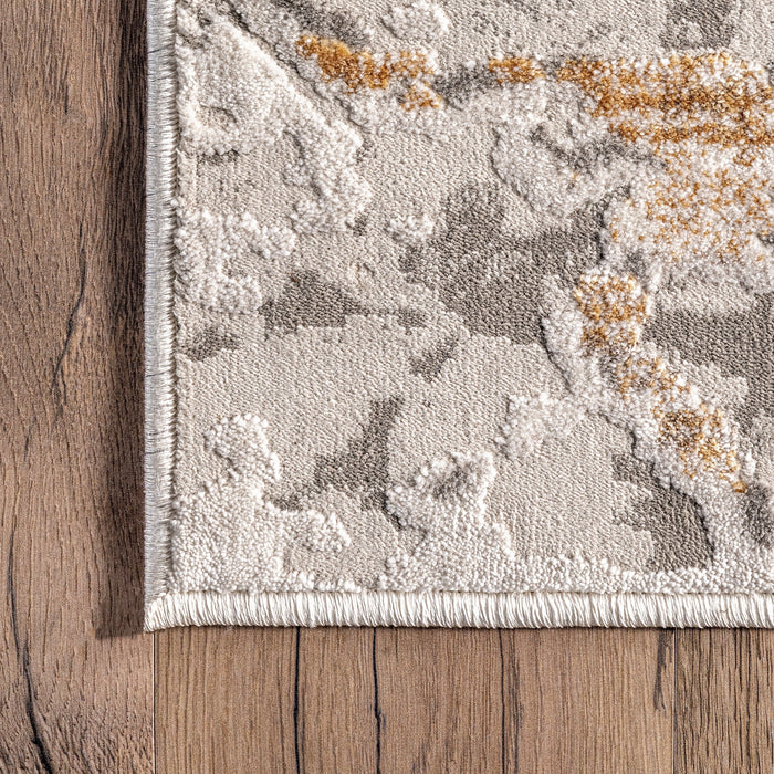 Marble Waves Area Rug Grey 120x180 cm