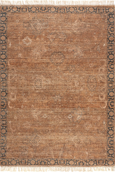 Marigold Tasseled Area Rug Brown 152x229 cm