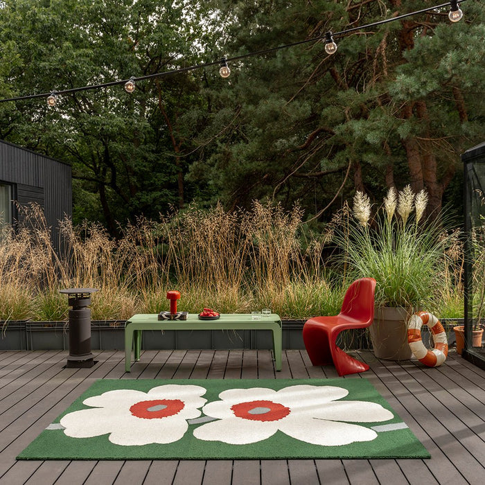 Tappeto Marimekko Mar Unikko 60th Anniversary Green Outdoor 433007