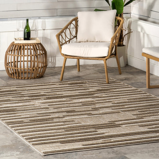Marlena Beige Indoor Outdoor Area Rug 152x244 cm