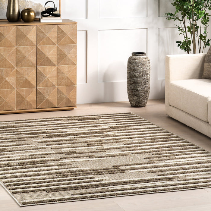 Marlena Beige Indoor Outdoor Area Rug 152x244 cm