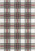 Martina Stewart Red Plaid Washable Area Rug 120x180 cm