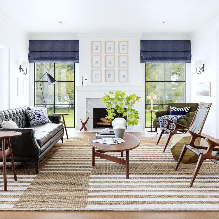 Marybeth Striped Area Rug 160x230 Cm Natural