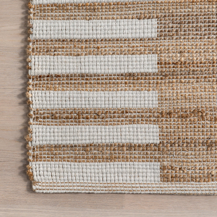 Marybeth Striped Area Rug 160x230 Cm Natural
